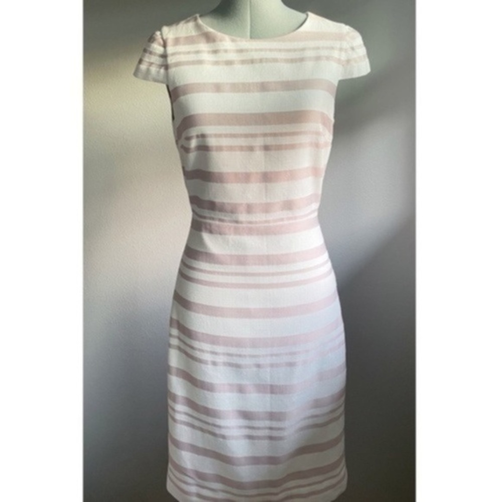 J. Crew Double Stripe Cap Sleeve Dress